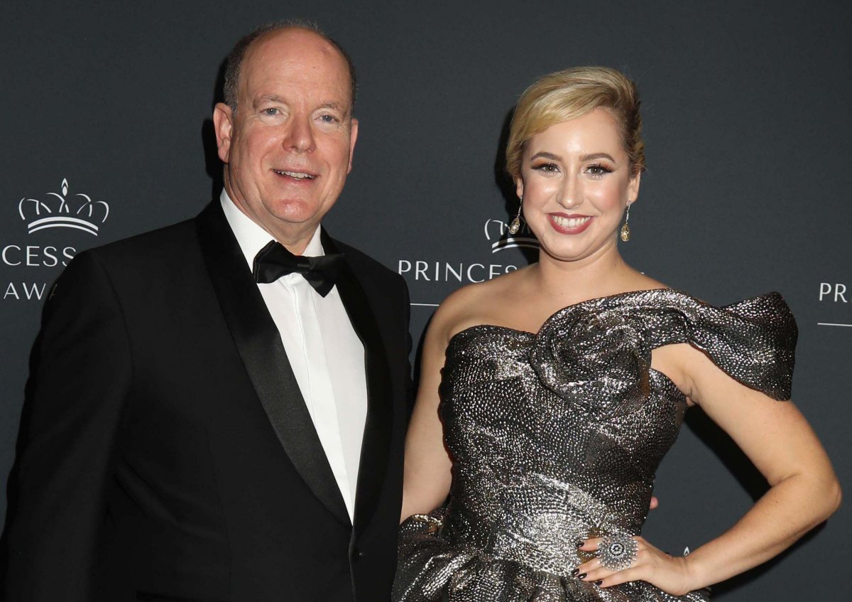 Il Principe di Monaco e Jazmin Grace Grimaldi partecipano alla Gala del 40° anniversario dei Princess Grace Awards presso l'Hotel Pierre di New York il 23 ottobre 2024 (Nancy Kaszerman/Zuma Press/Alamy)