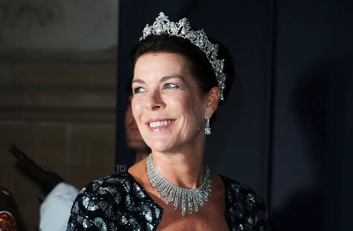 La Principessa Caroline di Hannover partecipa alla cena di gala per il matrimonio del Principe Guillaume di Lussemburgo e di Stephanie de Lannoy al Palazzo Granducale il 19 ottobre 2012 a Lussemburgo