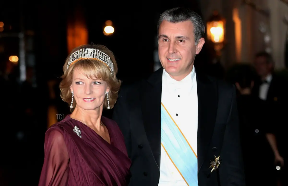 La Principessa Margarita di Romania e il Principe Radu di Romania partecipano alla cena di gala per il matrimonio del Principe Guillaume di Lussemburgo e Stéphanie de Lannoy al Palazzo Granducale il 19 ottobre 2012 in Lussemburgo