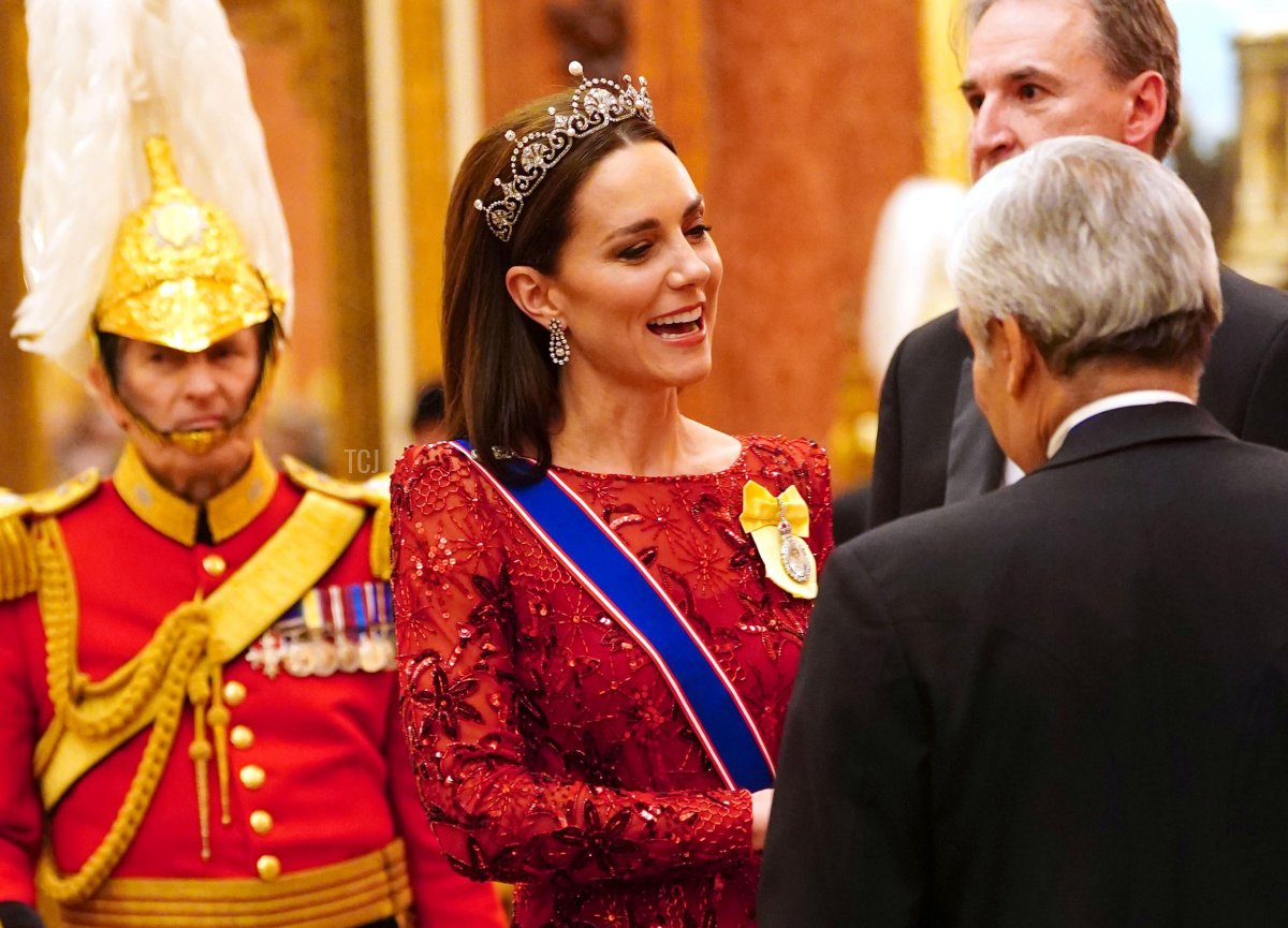 La Principessa di Galles durante una ricezione del Corpo Diplomatico a Buckingham Palace a Londra. Data dell'immagine: Martedì 6 dicembre 2022