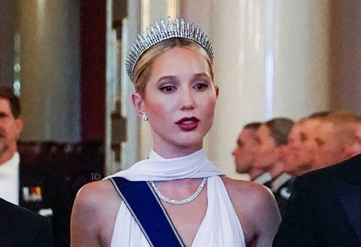 La Principessa Maria-Olympia partecipa a una gala di compleanno a Oslo per la Principessa Ingrid Alexandra di Norvegia, 17 Giugno 2022 (Lise Aaserud/NTB/Alamy)