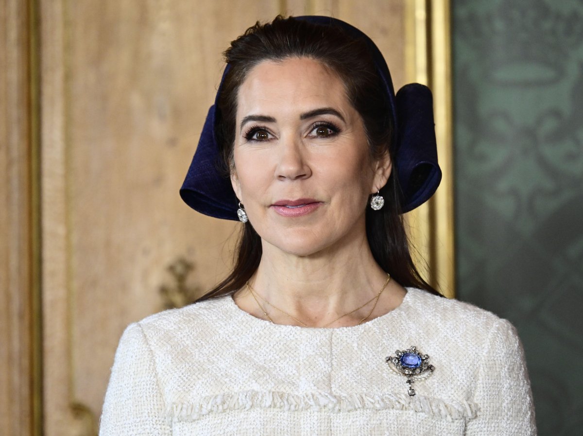 La regina di Danimarca al Palazzo Reale di Stoccolma durante la visita di stato in Svezia, il 6 maggio 2024 (Jonas Ekströmer/TT News Agency/Alamy)