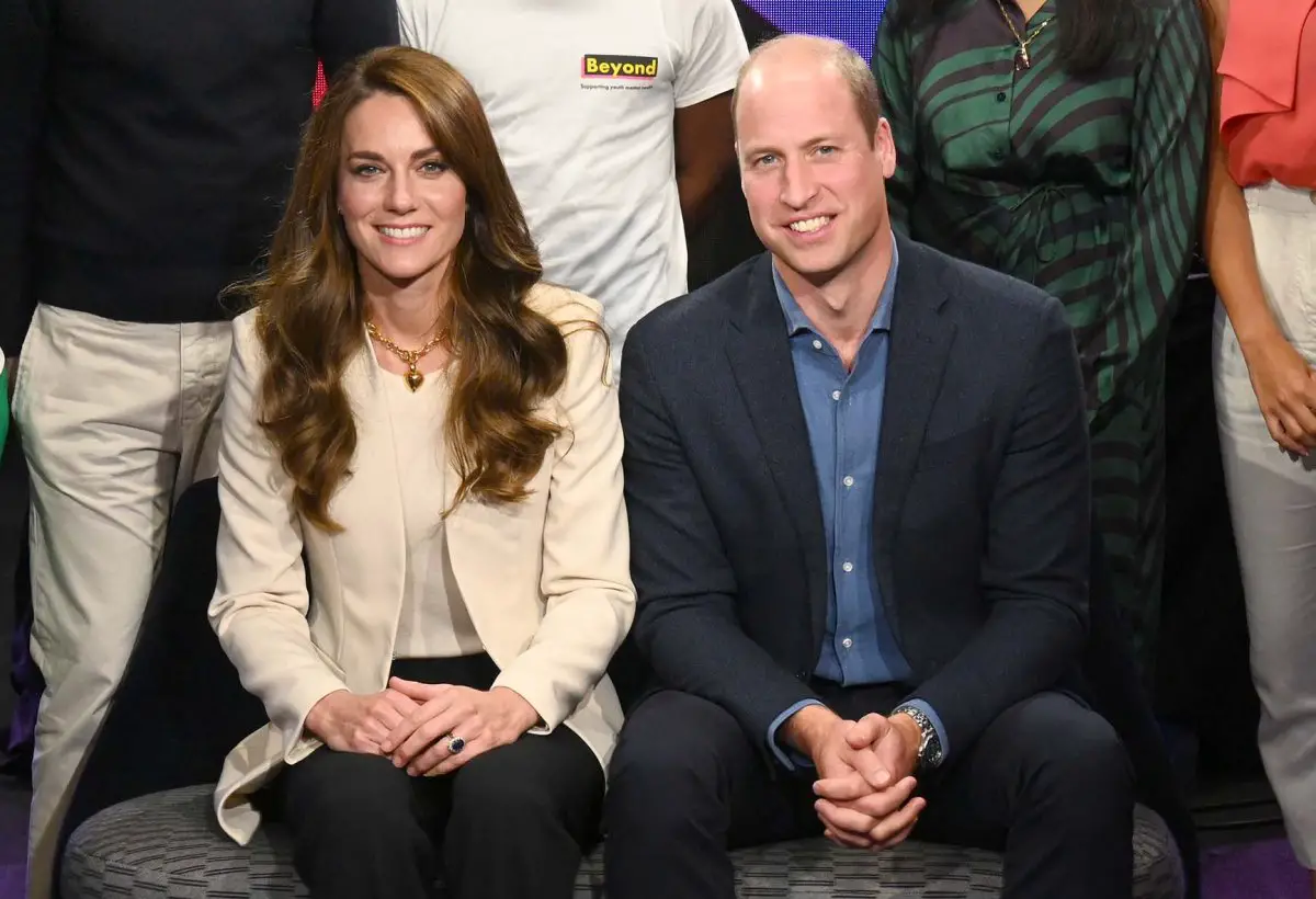 In this handout image supplied by Kensington Palace, Prince William, Prince of Wales and Catherine, Princess of Wales visited BBC Radio 1’s Newsbeat to take part in a special episode about young people and mental health on World Mental Health Day on October 10, 2022 in London, England