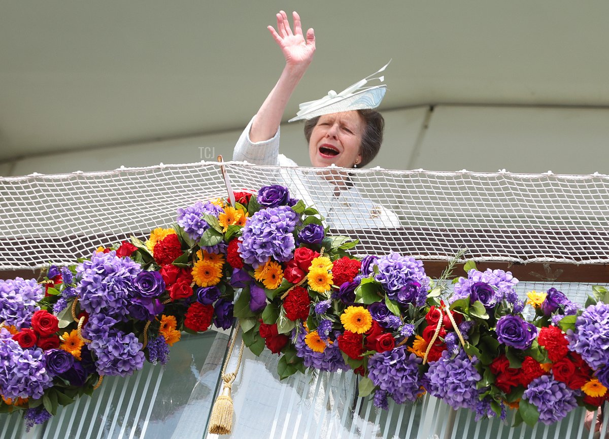 La Principessa Anne, la Principessa Reale, durante l’incontro del Cazoo Derby il 4 Giugno 2022 all'Epsom Racecourse, in Inghilterra